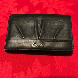 Black Leather Coach Wallet